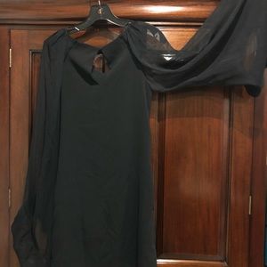 Beautiful Badgley Mischka Sheer Batwing Dress.